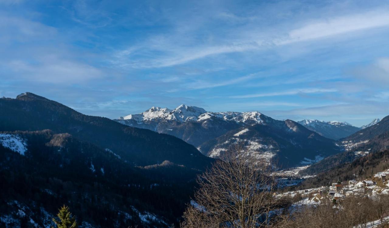Panoramic House Carnia - Mountain View Apt With Parking And Terraces Villa Ligosullo Luaran gambar